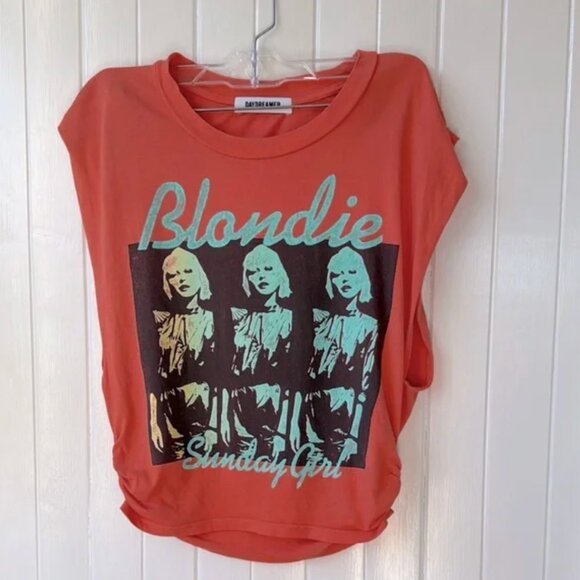 Daydreamer Tops - Daydreamer Coral Blondie Graphic Tee XS $100